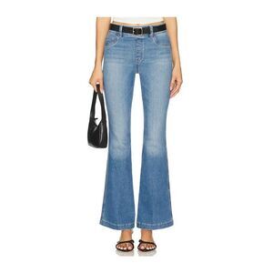 NEW Spanx Flare Jeans in Stonewashed Blue Medium